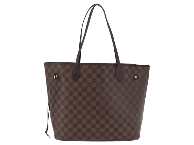 Borsa Tote LOUIS VUITTON Damier Ebene Neverfull MM N51105 LV Auth 199984 - vista 13