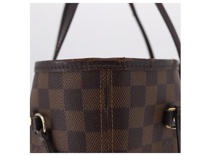 Borsa Tote LOUIS VUITTON Damier Ebene Neverfull MM N51105 LV Auth 199984 - vista 14