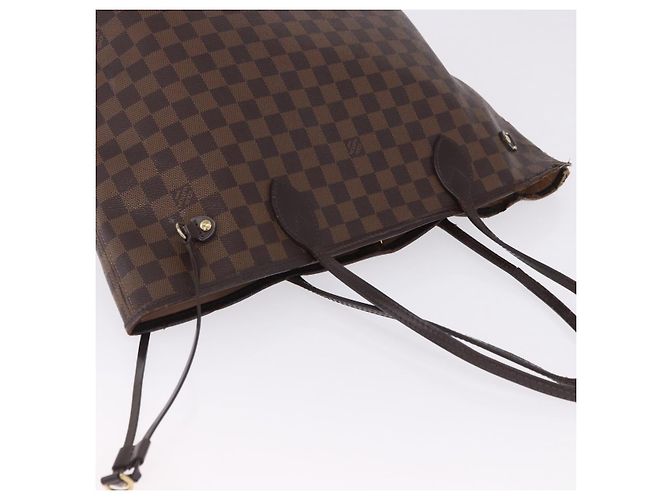 Borsa Tote LOUIS VUITTON Damier Ebene Neverfull MM N51105 LV Auth 199984 - vista 15