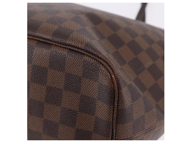 Borsa Tote LOUIS VUITTON Damier Ebene Neverfull MM N51105 LV Auth 199984 - vista 18