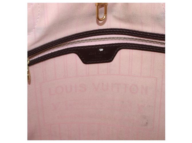 Borsa Tote LOUIS VUITTON Damier Ebene Neverfull MM N51105 LV Auth 199984 - vista 22