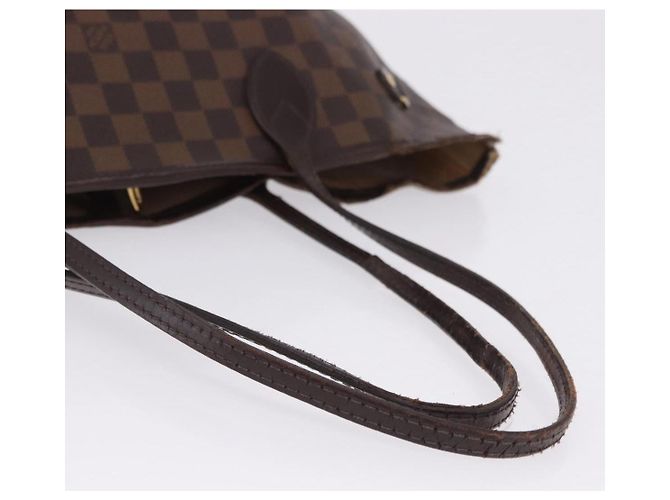 Borsa Tote LOUIS VUITTON Damier Ebene Neverfull MM N51105 LV Auth 199984 - vista 8