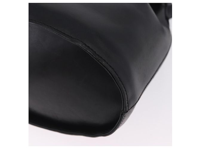Borsa a tracolla Salvatore Ferragamo Gancini in pelle nera e oro Auth 202100 Nero - vista 11