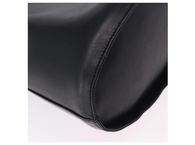 Borsa a tracolla Salvatore Ferragamo Gancini in pelle nera e oro Auth 202100 Nero - vista 12