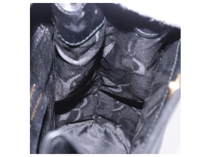 Borsa a tracolla Salvatore Ferragamo Gancini in pelle nera e oro Auth 202100 Nero - vista 18