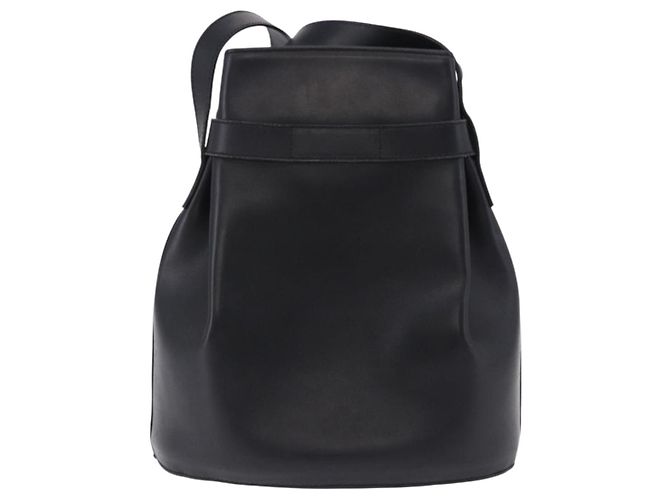 Borsa a tracolla Salvatore Ferragamo Gancini in pelle nera e oro Auth 202100 Nero - vista 3