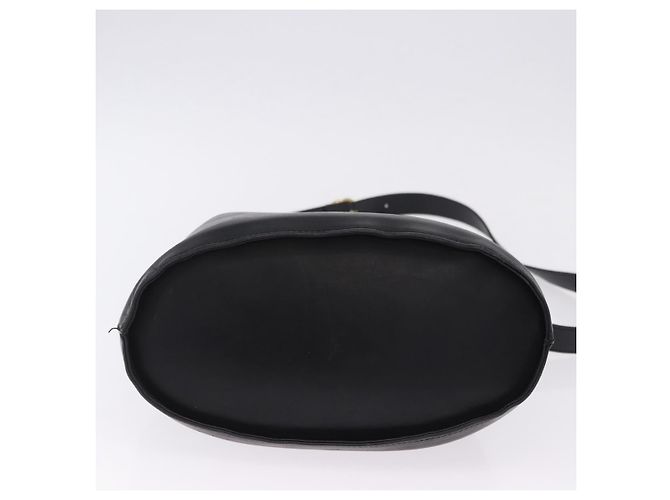 Borsa a tracolla Salvatore Ferragamo Gancini in pelle nera e oro Auth 202100 Nero - vista 9