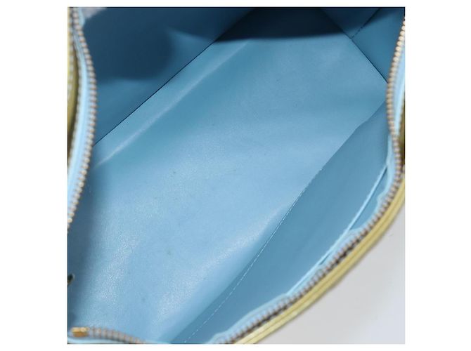 LOUIS VUITTON Monogram Vernis Houston Hand Bag Baby Blue M91005 LV Auth hk4034 Blu chiaro - vista 11