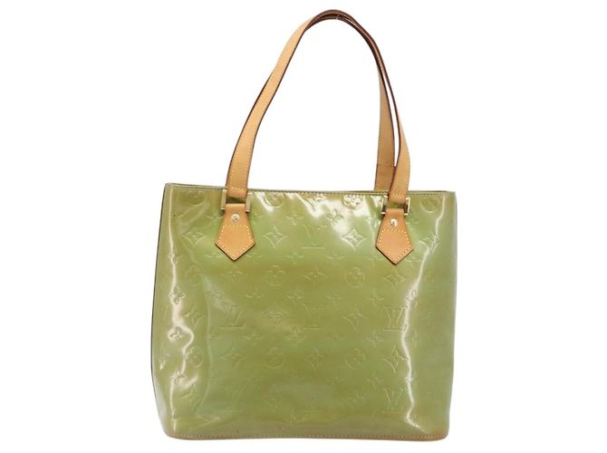 LOUIS VUITTON Monogram Vernis Houston Hand Bag Baby Blue M91005 LV Auth hk4034 Blu chiaro - vista 13
