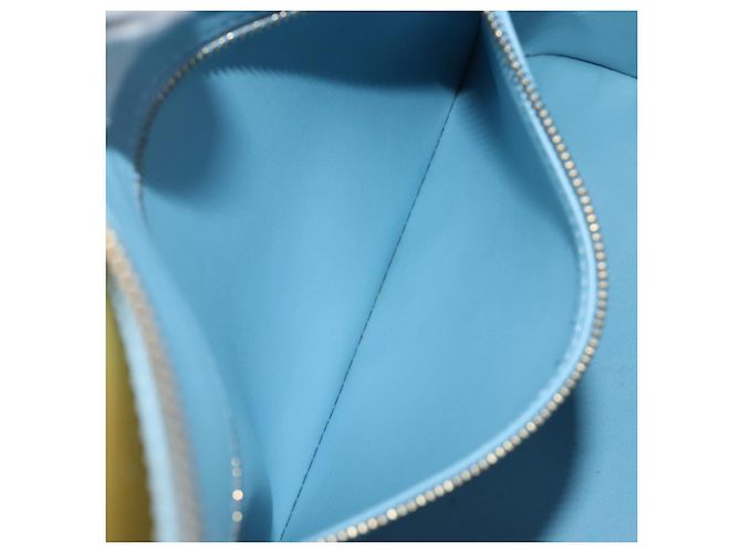 LOUIS VUITTON Monogram Vernis Houston Hand Bag Baby Blue M91005 LV Auth hk4034 Blu chiaro - vista 22