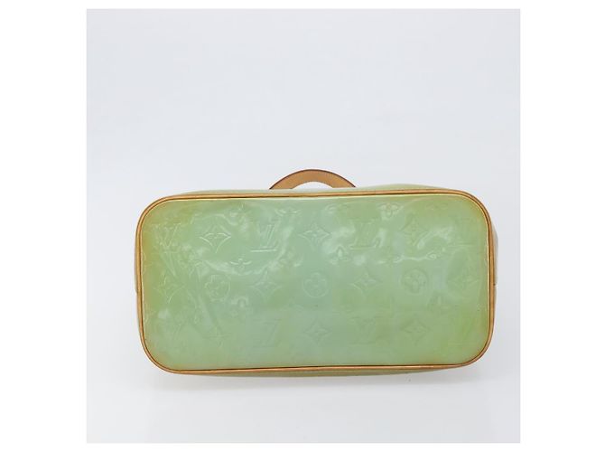 LOUIS VUITTON Monogram Vernis Houston Hand Bag Baby Blue M91005 LV Auth hk4034 Blu chiaro - vista 5