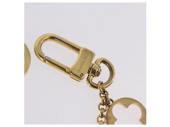 LOUIS VUITTON Fleur de Monogram Charm Metal Gold Tone LV Auth BA15463 - vista 12