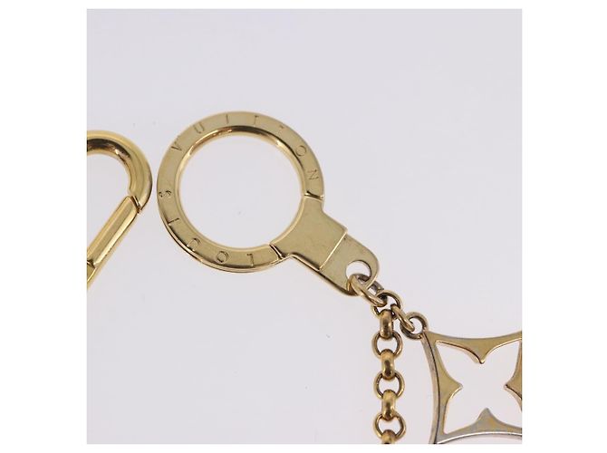 LOUIS VUITTON Fleur de Monogram Charm Metal Gold Tone LV Auth BA15463 - vista 6