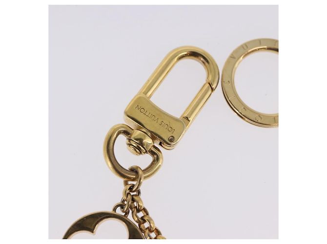 LOUIS VUITTON Fleur de Monogram Charm Metal Gold Tone LV Auth BA15463 - vista 7