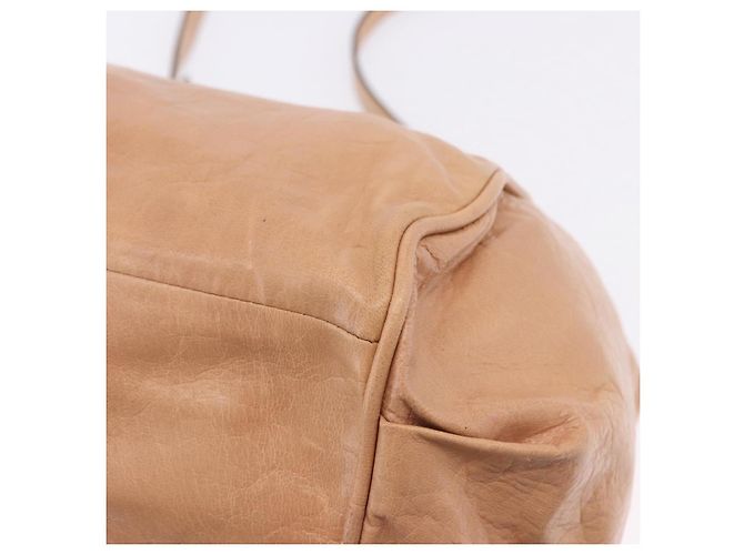 Chloé Borsa a mano Chloe Etel in pelle 2way Beige Gold Auth ka5954A D'oro - vista 13