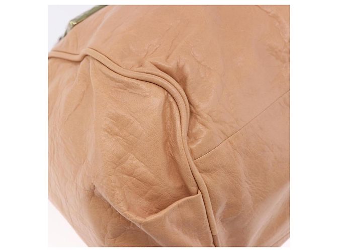 Chloé Borsa a mano Chloe Etel in pelle 2way Beige Gold Auth ka5954A D'oro - vista 14