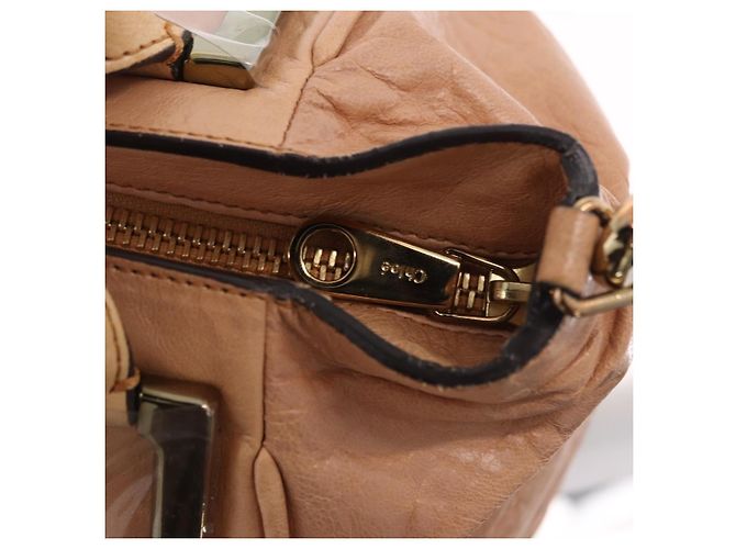 Chloé Borsa a mano Chloe Etel in pelle 2way Beige Gold Auth ka5954A D'oro - vista 16