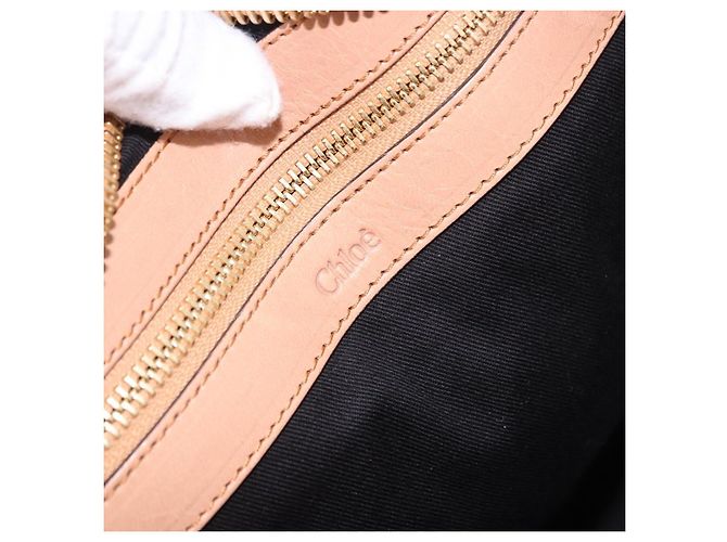 Chloé Borsa a mano Chloe Etel in pelle 2way Beige Gold Auth ka5954A D'oro - vista 18