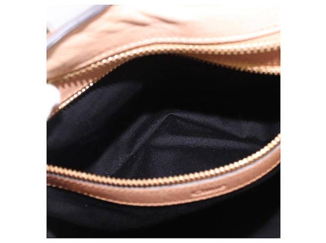 Chloé Borsa a mano Chloe Etel in pelle 2way Beige Gold Auth ka5954A D'oro - vista 23