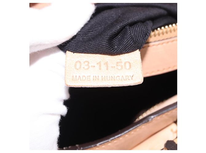 Chloé Borsa a mano Chloe Etel in pelle 2way Beige Gold Auth ka5954A D'oro - vista 24