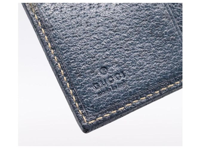Carteira Bifold GUCCI Canvas Beige Gold Auth bs36910A Bege Dourado - vista 14