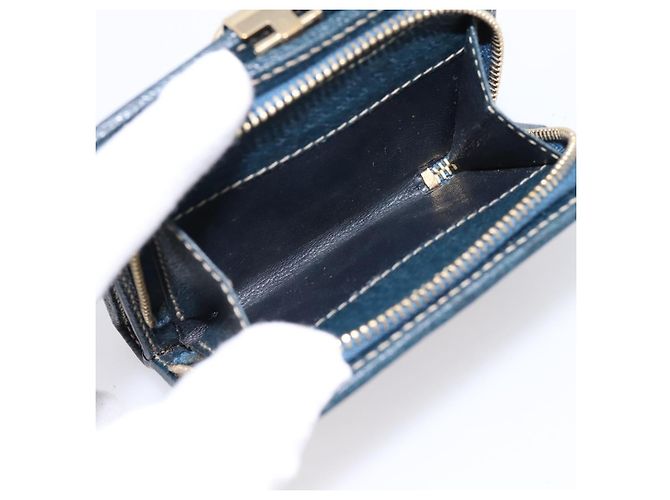 Carteira Bifold GUCCI Canvas Beige Gold Auth bs36910A Bege Dourado - vista 22