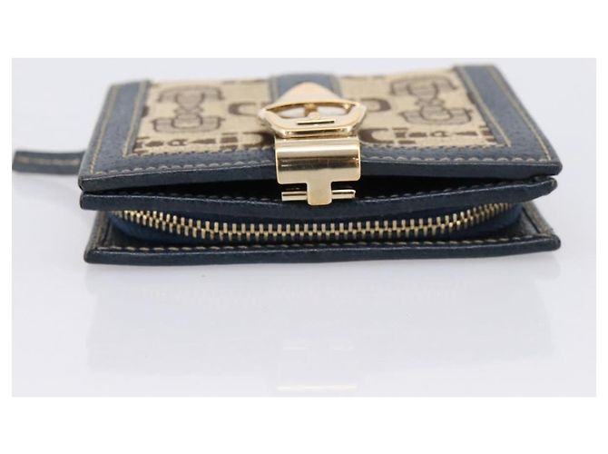 Carteira Bifold GUCCI Canvas Beige Gold Auth bs36910A Bege Dourado - vista 6
