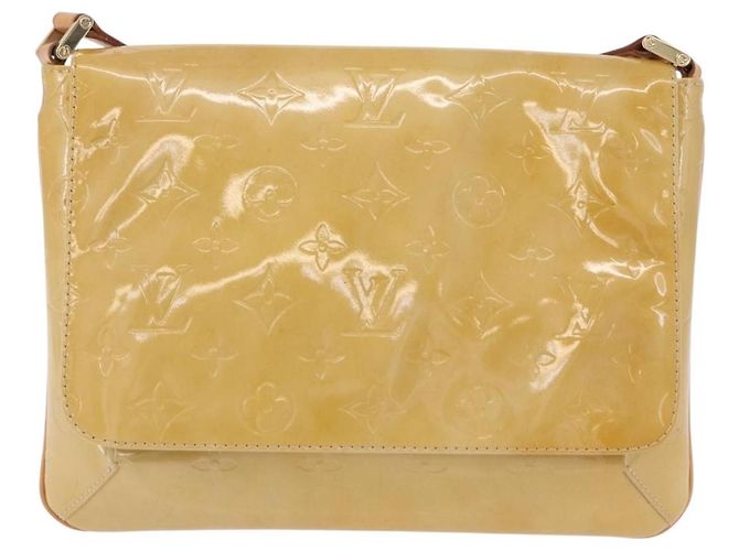 LOUIS VUITTON Monogram Vernis Thompson Street Bag Beige M91301 LV Auth hk4027 - vista 13