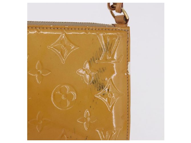 LOUIS VUITTON Monogram Vernis Lexington Pouch Beige M91010 LV Auth BA15398 - vista 2