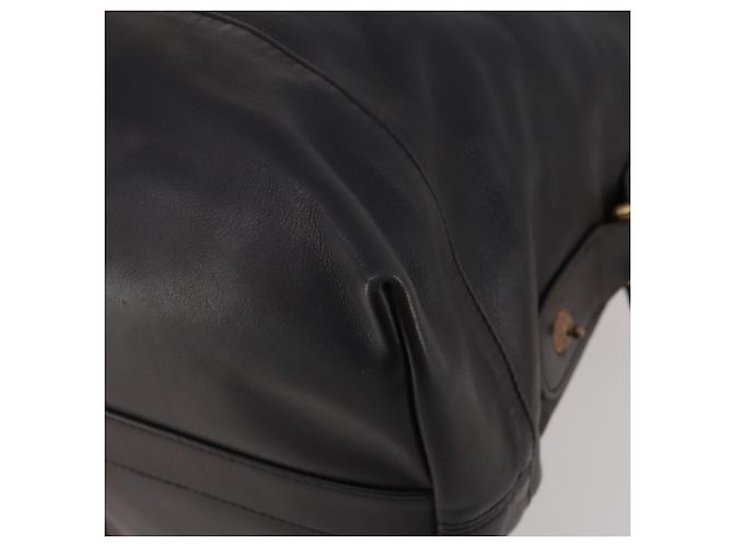 Borsa Boston Coach in pelle 2way nera tono oro Auth 200213 Nero - vista 12