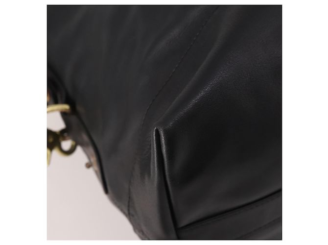 Borsa Boston Coach in pelle 2way nera tono oro Auth 200213 Nero - vista 13