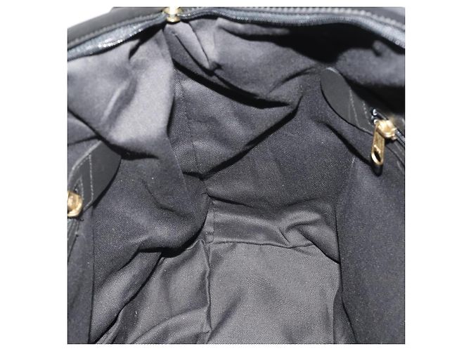 Borsa Boston Coach in pelle 2way nera tono oro Auth 200213 Nero - vista 21