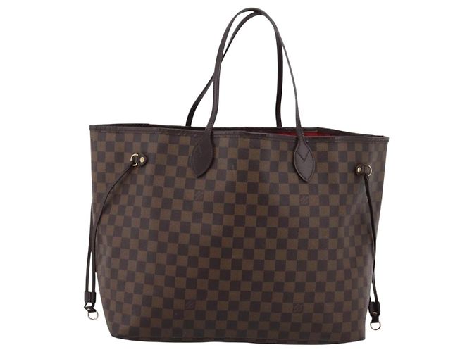 Borsa Tote LOUIS VUITTON Damier Ebene Neverfull GM N51106 LV Auth 199470V - vista 13