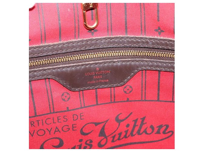 Borsa Tote LOUIS VUITTON Damier Ebene Neverfull GM N51106 LV Auth 199470V - vista 17