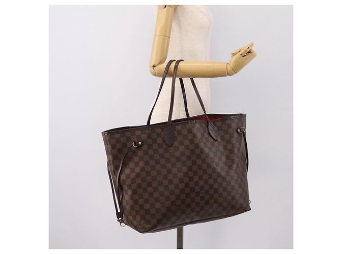 Borsa Tote LOUIS VUITTON Damier Ebene Neverfull GM N51106 LV Auth 199470V - vista 21