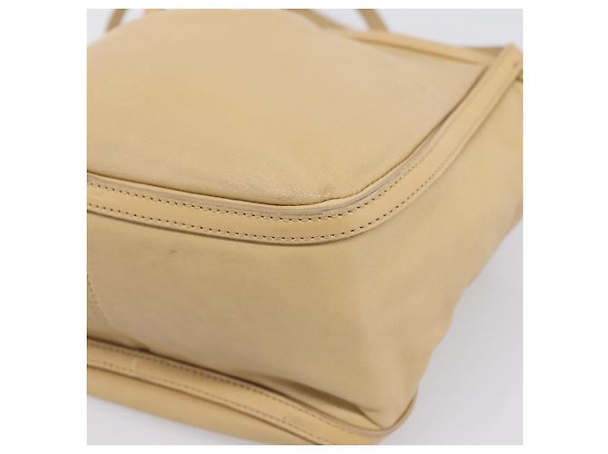 Borsa a mano LOEWE in pelle beige e oro autentica bs36826 D'oro - vista 14