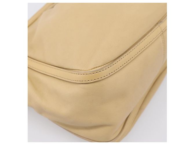 Borsa a mano LOEWE in pelle beige e oro autentica bs36826 D'oro - vista 15