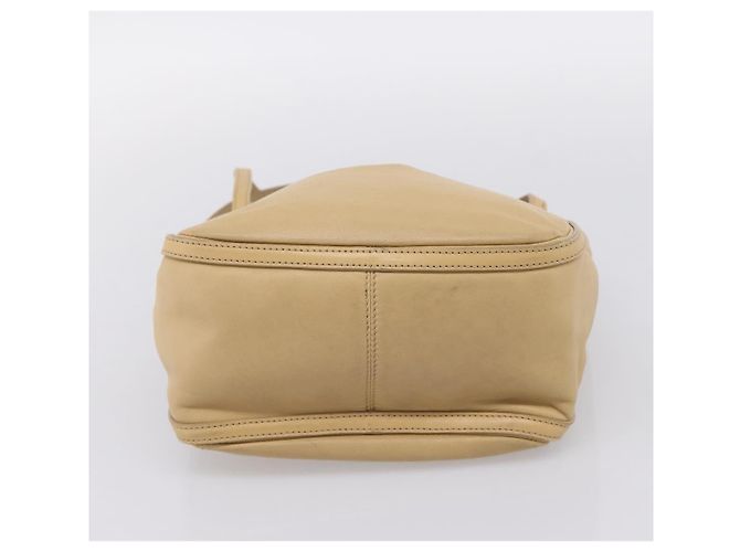 Borsa a mano LOEWE in pelle beige e oro autentica bs36826 D'oro - vista 5