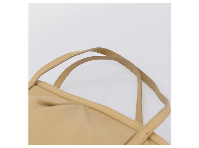 Borsa a mano LOEWE in pelle beige e oro autentica bs36826 D'oro - vista 8