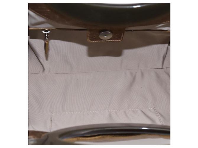 MARNI Handtasche Leder 2way Gold Silber Auth 202246A Golden - Ansicht 17