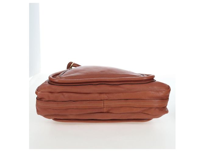Chloé Borsa Chloe Paraty in pelle 2way Marrone Oro Auth 200955V D'oro - vista 13