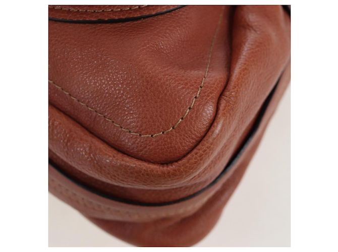 Chloé Borsa Chloe Paraty in pelle 2way Marrone Oro Auth 200955V D'oro - vista 15