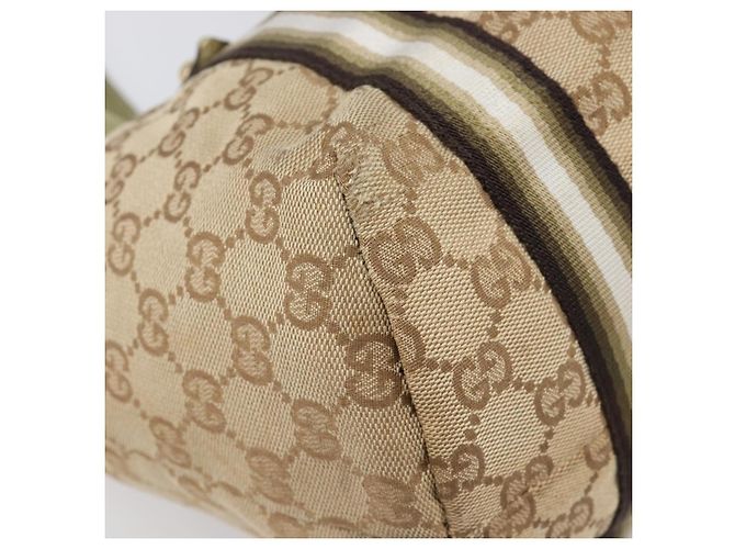 Borsa Tote GUCCI GG Canvas Beige e Tono Oro 137396 Auth 202117 - vista 11