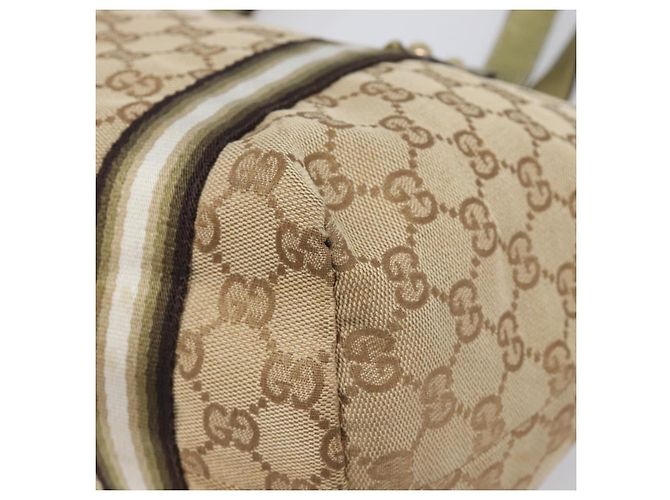 Borsa Tote GUCCI GG Canvas Beige e Tono Oro 137396 Auth 202117 - vista 12