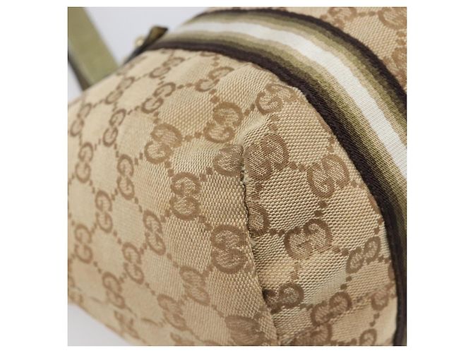 Borsa Tote GUCCI GG Canvas Beige e Tono Oro 137396 Auth 202117 - vista 13