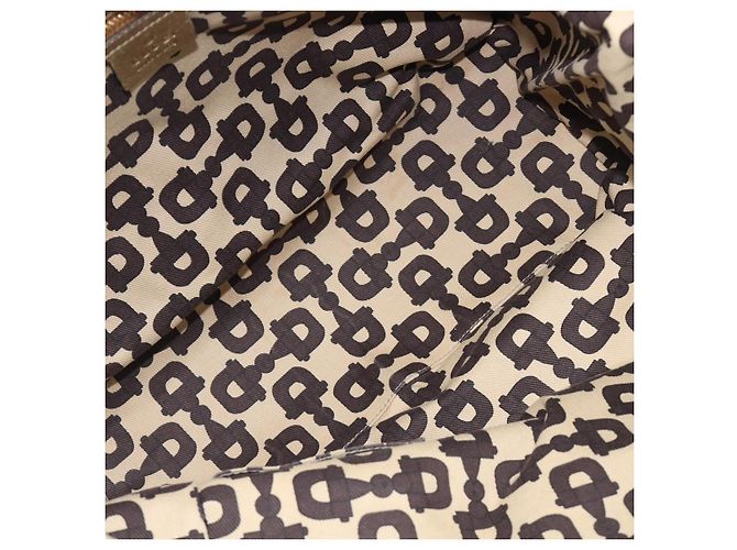 Borsa Tote GUCCI GG Canvas Beige e Tono Oro 137396 Auth 202117 - vista 16
