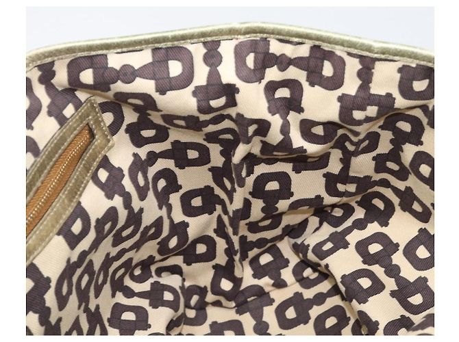 Borsa Tote GUCCI GG Canvas Beige e Tono Oro 137396 Auth 202117 - vista 17