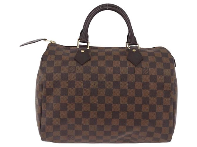 Borsa a mano LOUIS VUITTON Damier Ebene Speedy 30 N41364 LV Auth am12493V - vista 2