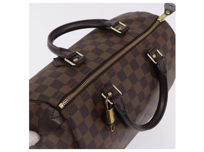 Borsa a mano LOUIS VUITTON Damier Ebene Speedy 30 N41364 LV Auth am12493V - vista 6