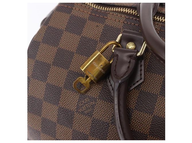 Borsa a mano LOUIS VUITTON Damier Ebene Speedy 30 N41364 LV Auth am12493V - vista 9